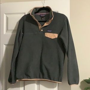 Patagonia fleece grey/pink size small